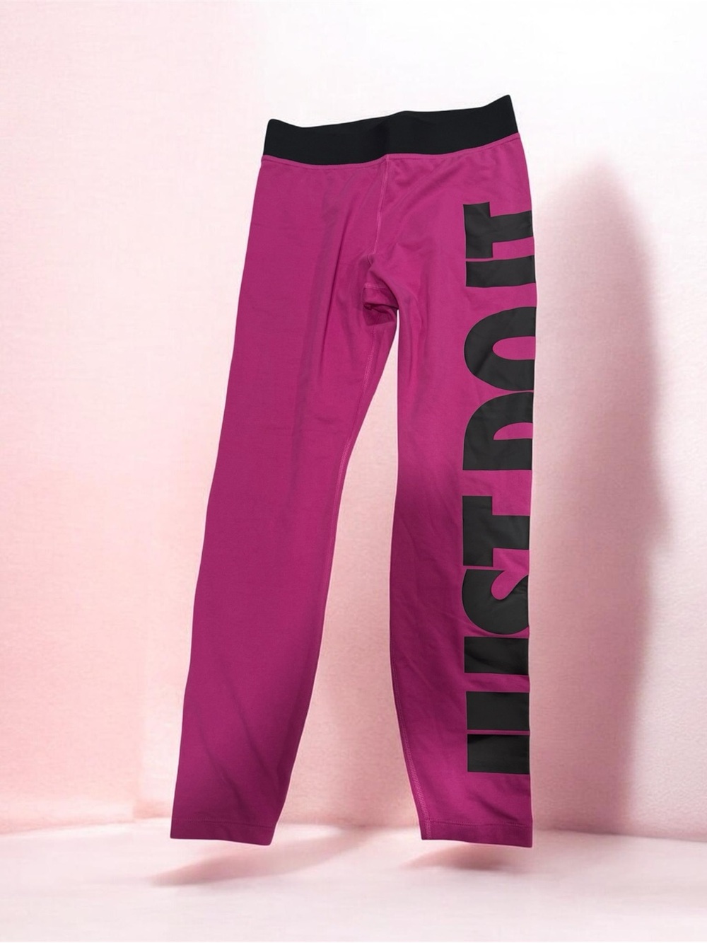 Nike Magenta Leggings with Black Logo